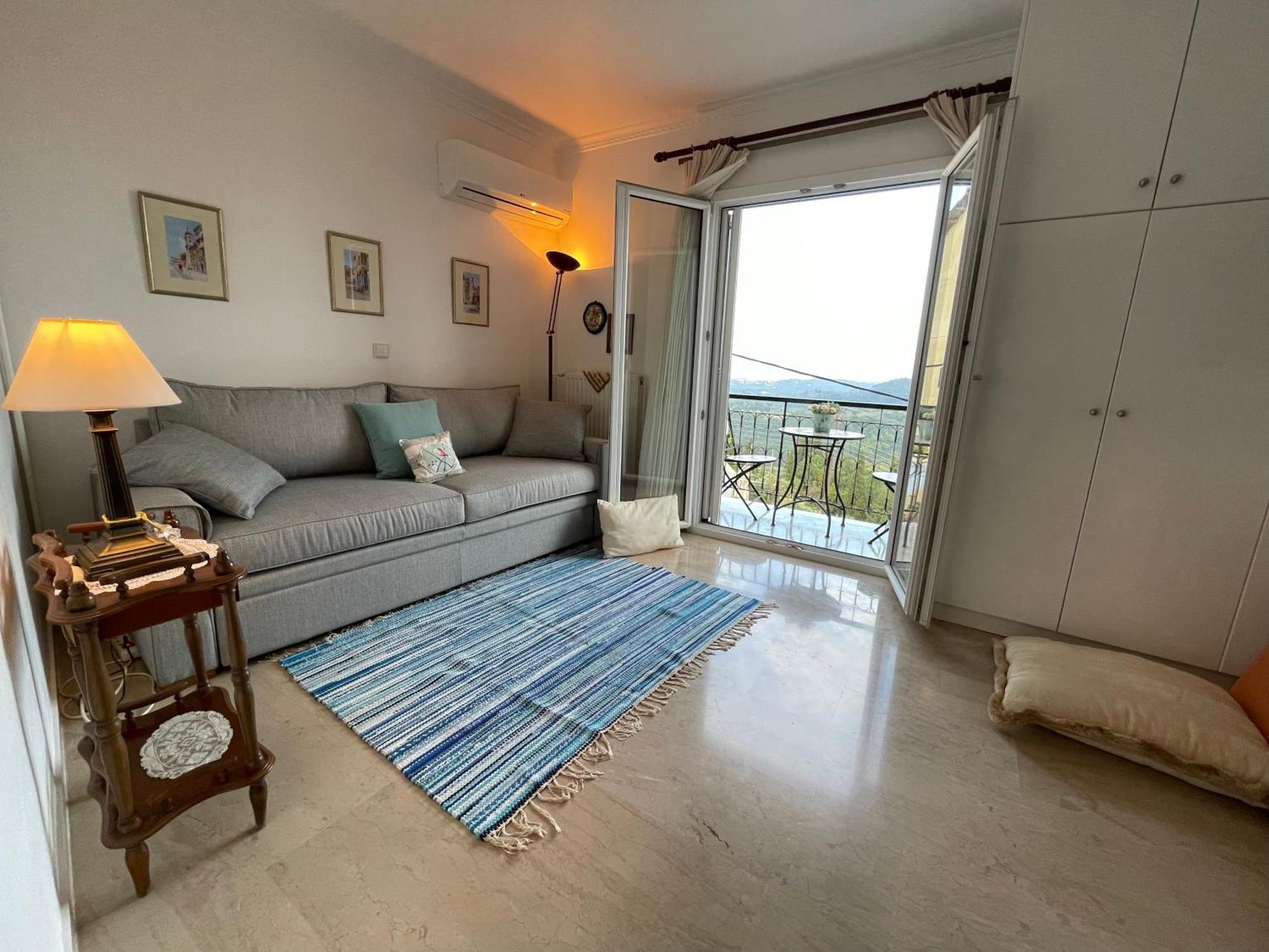 Schoenes Familienappartement In Pelekas, Corfu Mit Meerblick Exterior photo